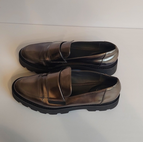 Franco Sarto Brindy Pewter Lug Sole Loafers - Picture 7 of 12